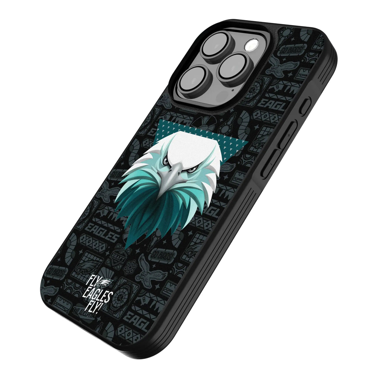 Philadelphia Eagles Deco iPhone Bump Phone Case for Apple iPhone - Isometric View