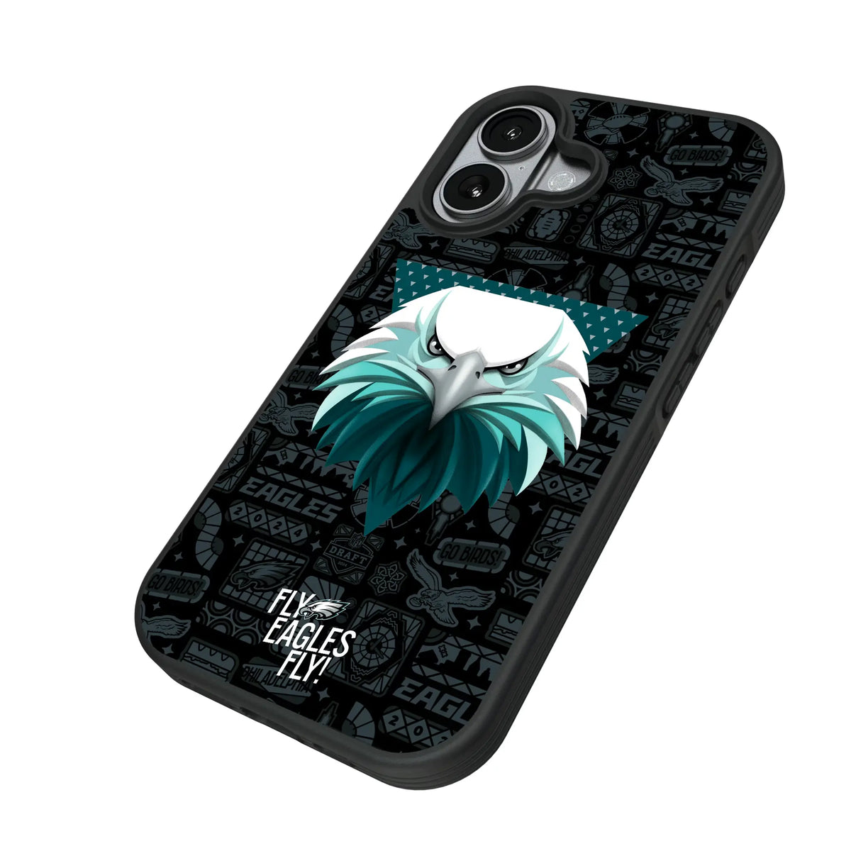 Philadelphia Eagles Deco iPhone Bump Phone Case for Apple iPhone - Isometric View#Device_iPhone 17