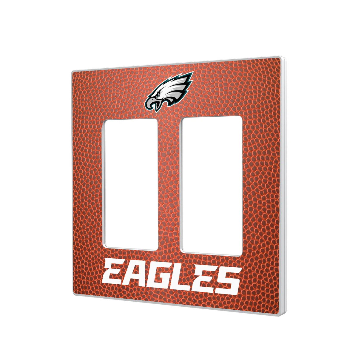 Philadelphia Eagles Football Hidden-Screw Light Switch Plate#Style_Double Rocker