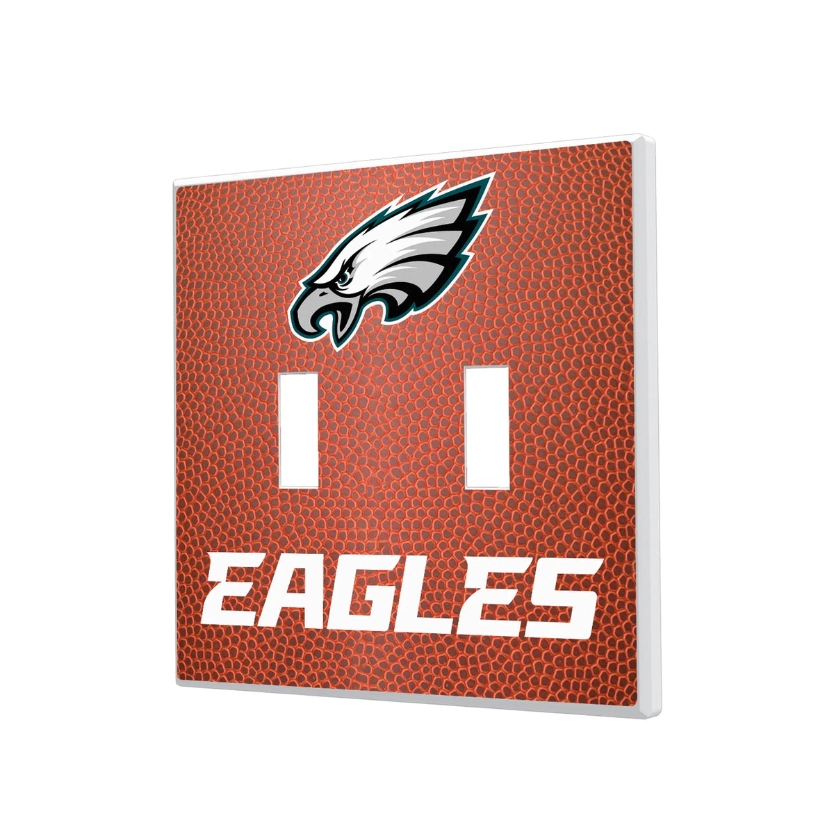 Philadelphia Eagles Football Hidden-Screw Light Switch Plate#Style_Double Toggle