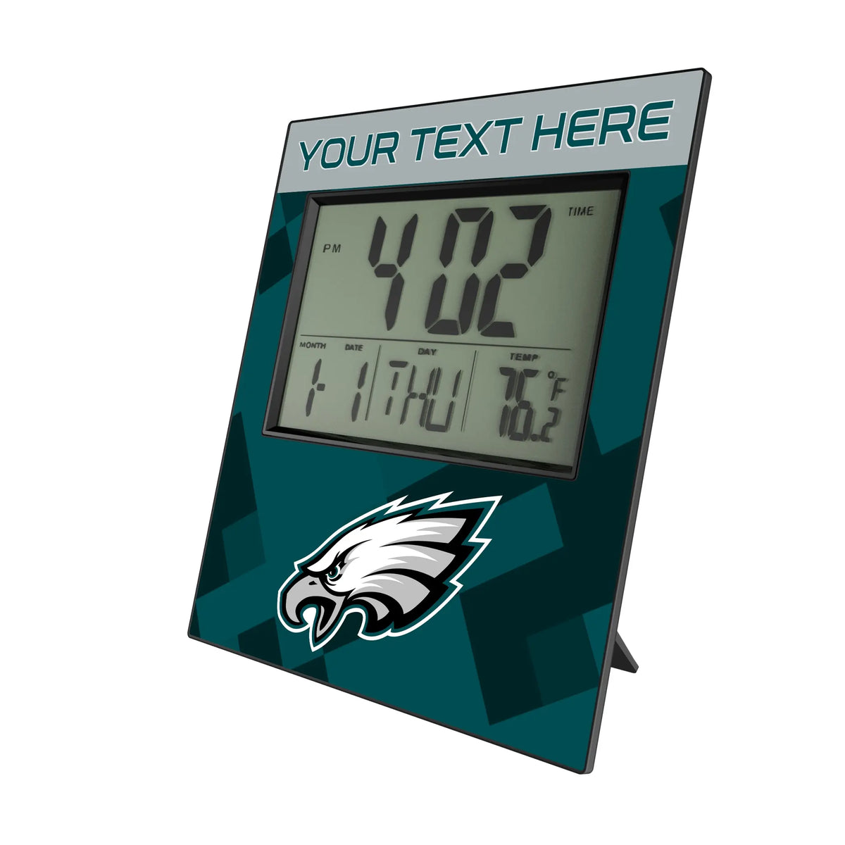 Philadelphia Eagles Personalized Color Block Wall Clock