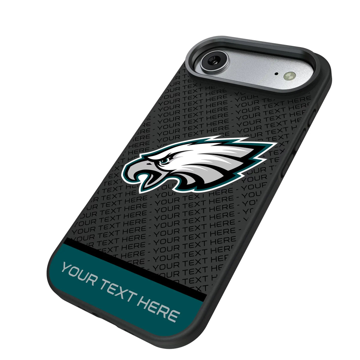 Philadelphia Eagles Personalized EndZone Plus iPhone Bump Phone Case for Apple iPhone - Isometric View#Device_iPhone Air