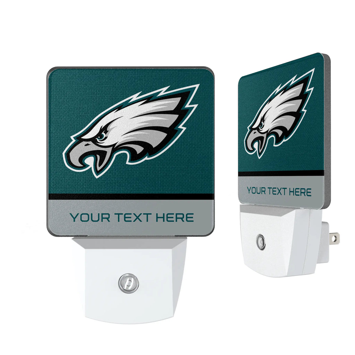 Philadelphia Eagles Personalized Endzone Solid Night Light 2-Pack