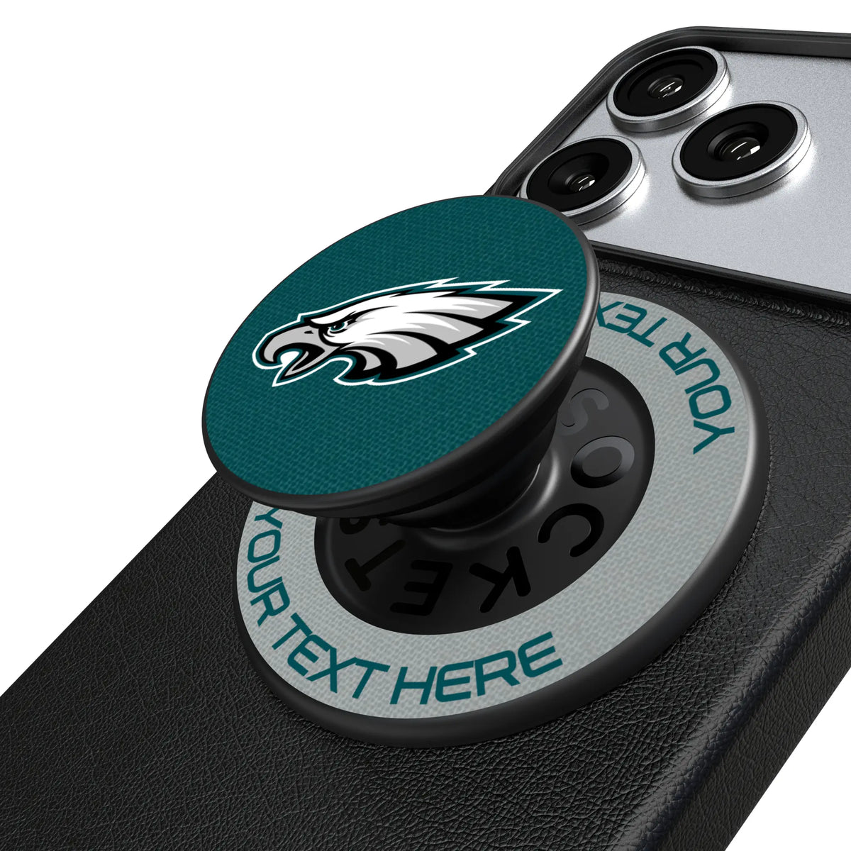 Philadelphia Eagles Personalized Endzone Solid Popsockets Round Magnetic