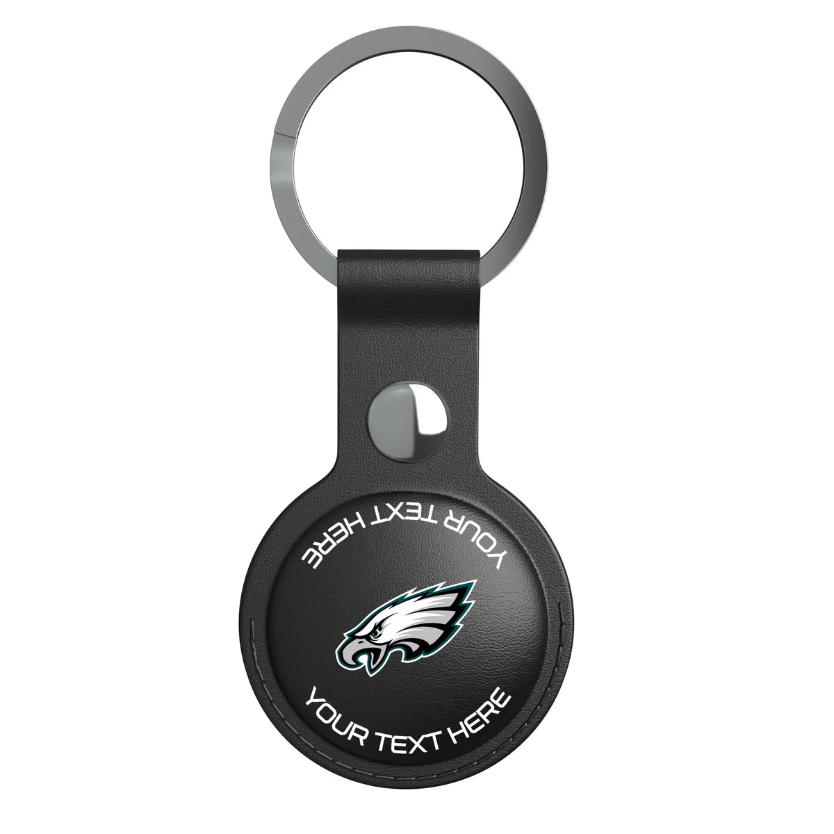 Philadelphia Eagles Personalized Insignia AirTag Black Airtag Holder
