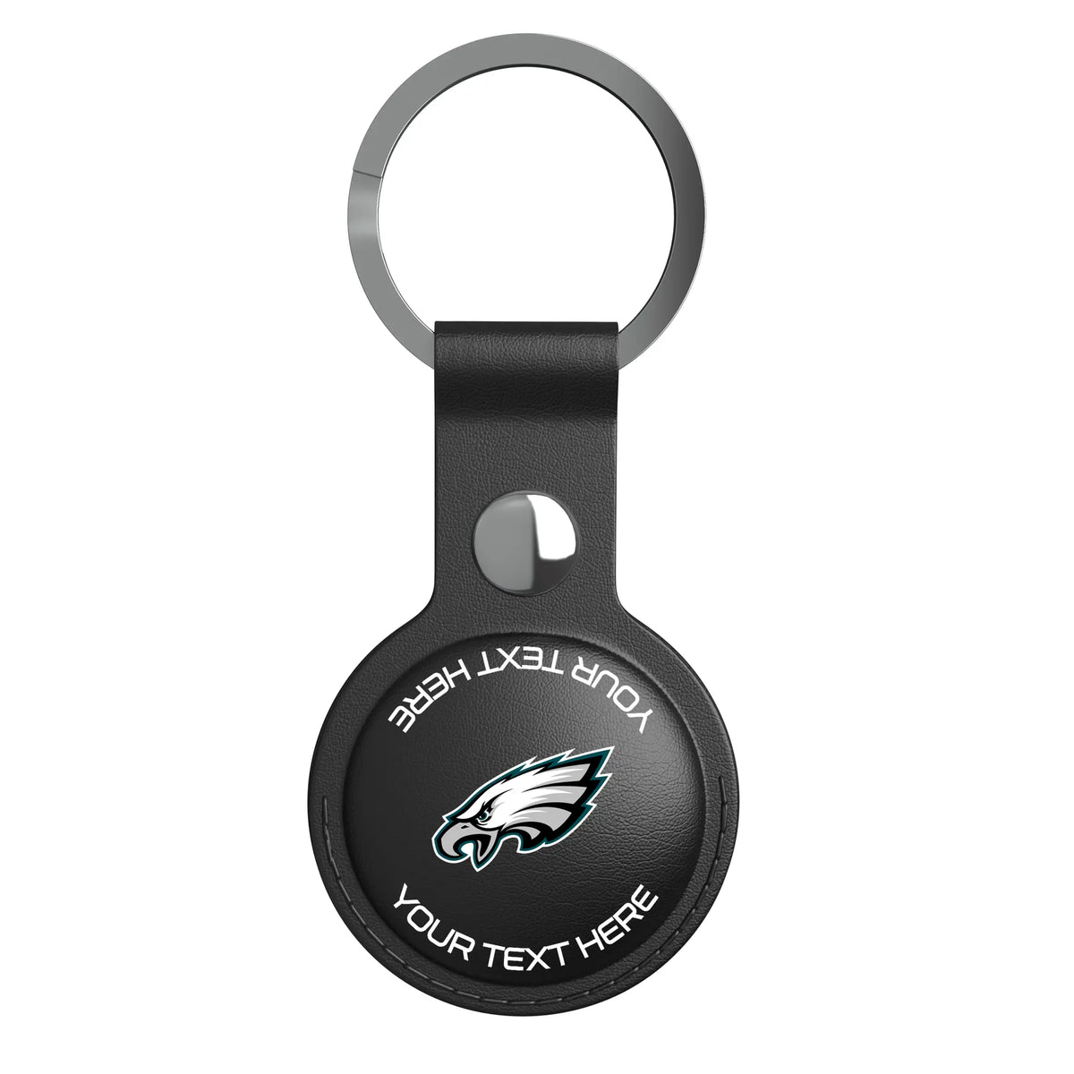 Philadelphia Eagles Personalized Insignia AirTag Black Airtag Holder
