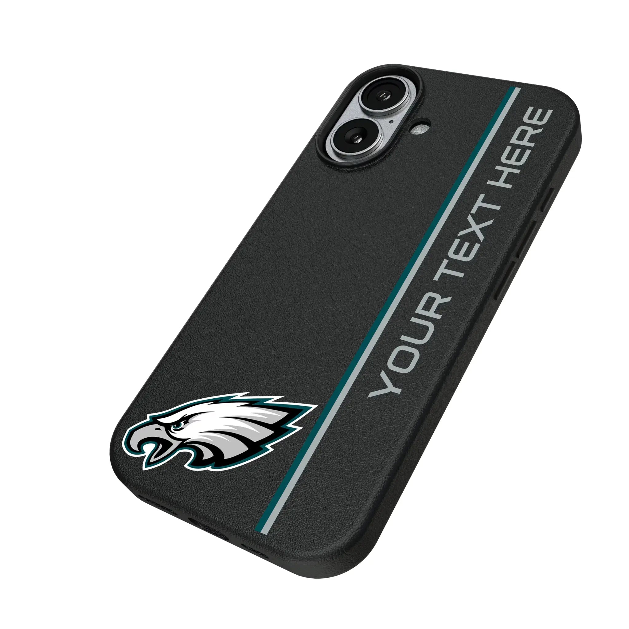 Philadelphia Eagles Personalized Sidebard iPhone MagSafe Compatible Phone Case for Apple iPhone - Isometric View#Device_iPhone 17