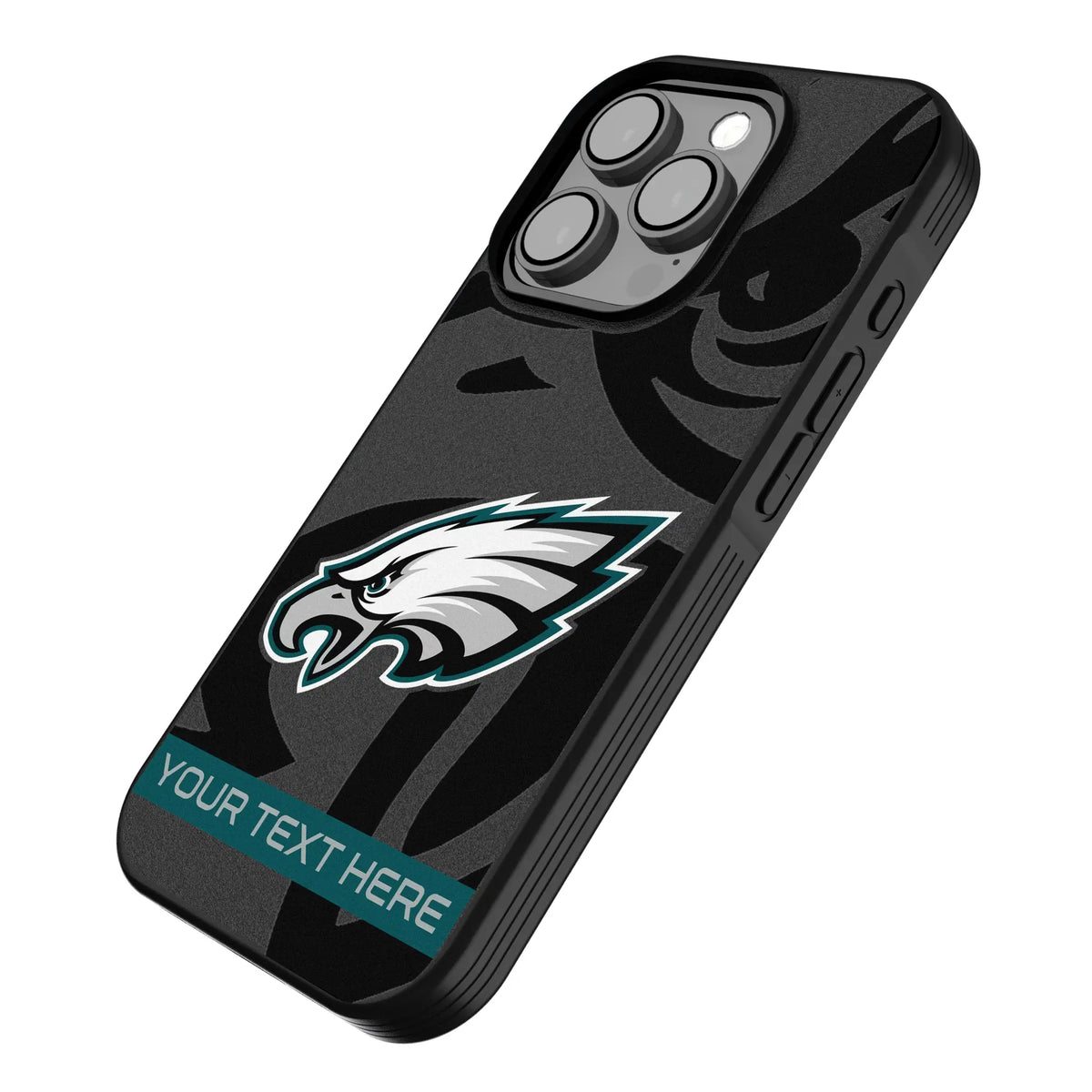 Philadelphia Eagles Personalized Tilt iPhone Bump Phone Case for Apple iPhone - Isometric View