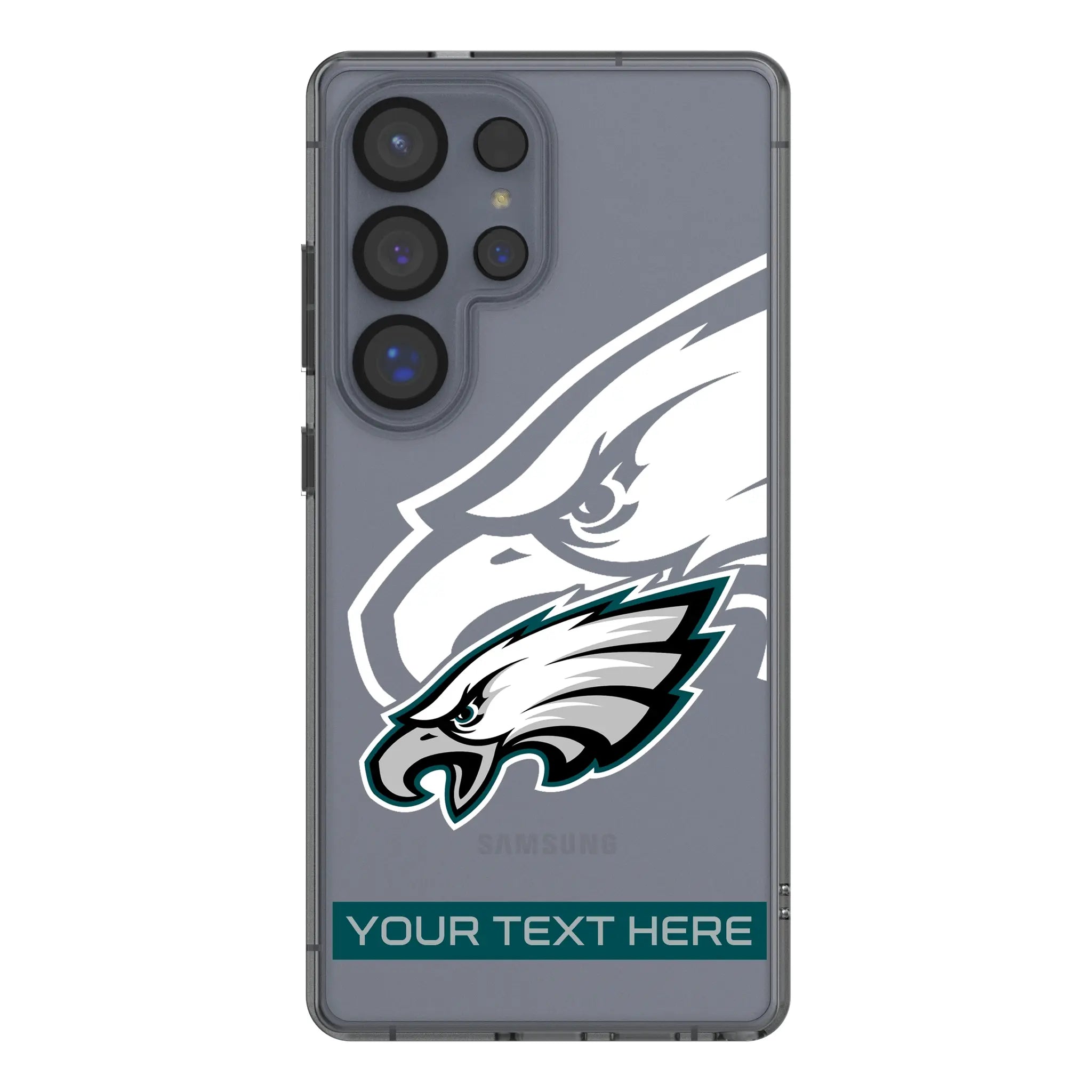 Philadelphia Eagles Personalized Tilt Galaxy Clear Phone Case for Samsung Galaxy#Device_Galaxy S25 Ultra