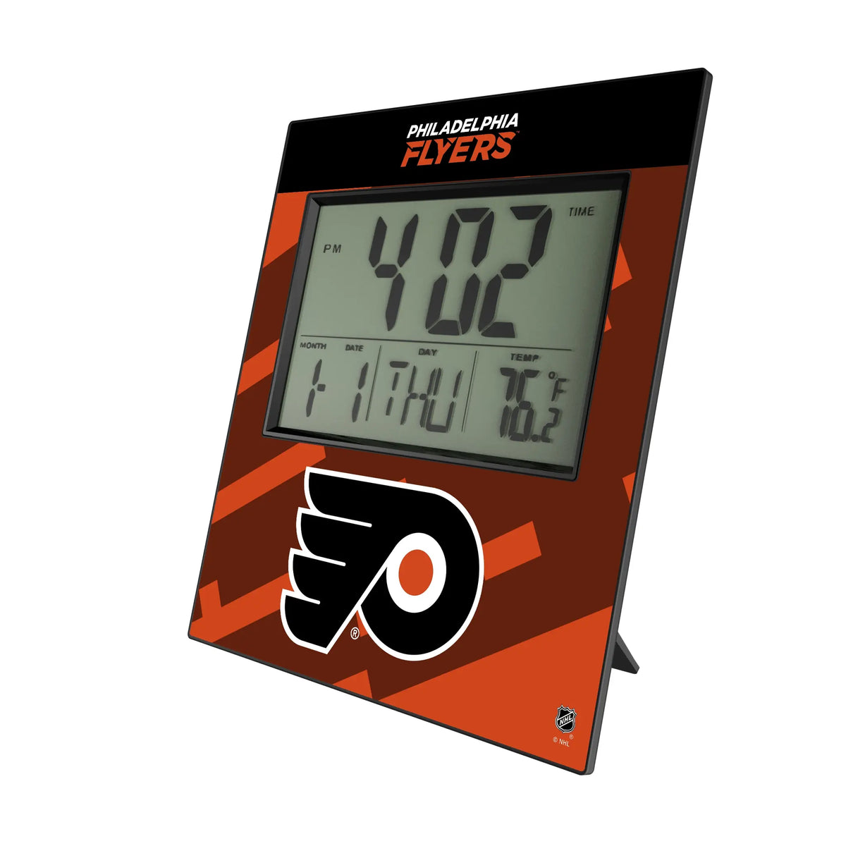 Philadelphia Flyers Color Block Wall Clock