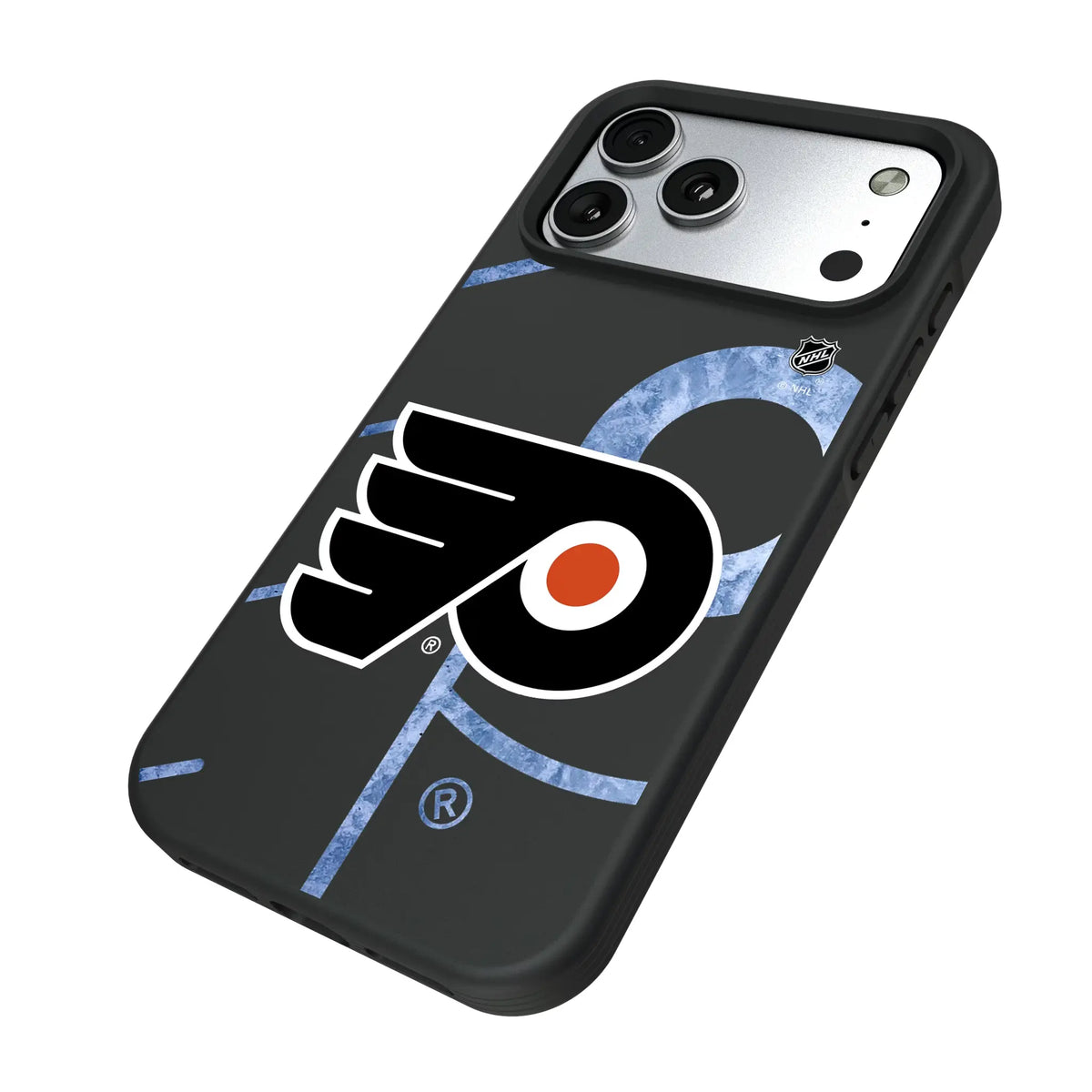 Philadelphia Flyers Ice Tilt iPhone Bump Phone Case for Apple iPhone - Isometric View#Device_iPhone 17 Pro Max