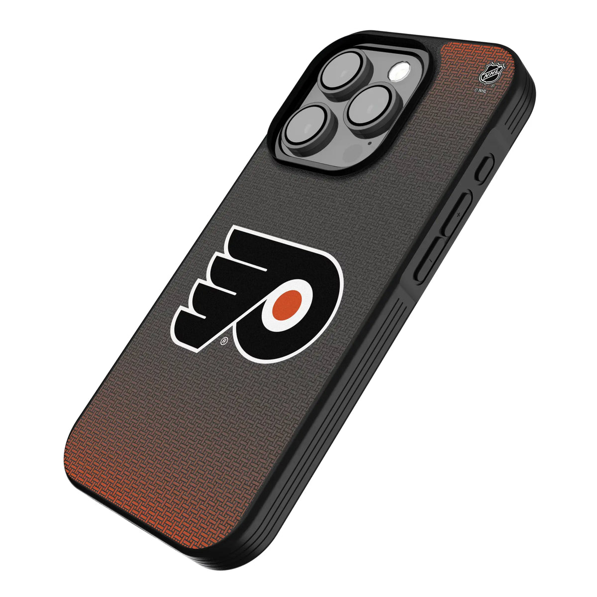 Philadelphia Flyers Linen iPhone Bump Phone Case for Apple iPhone - Isometric View
