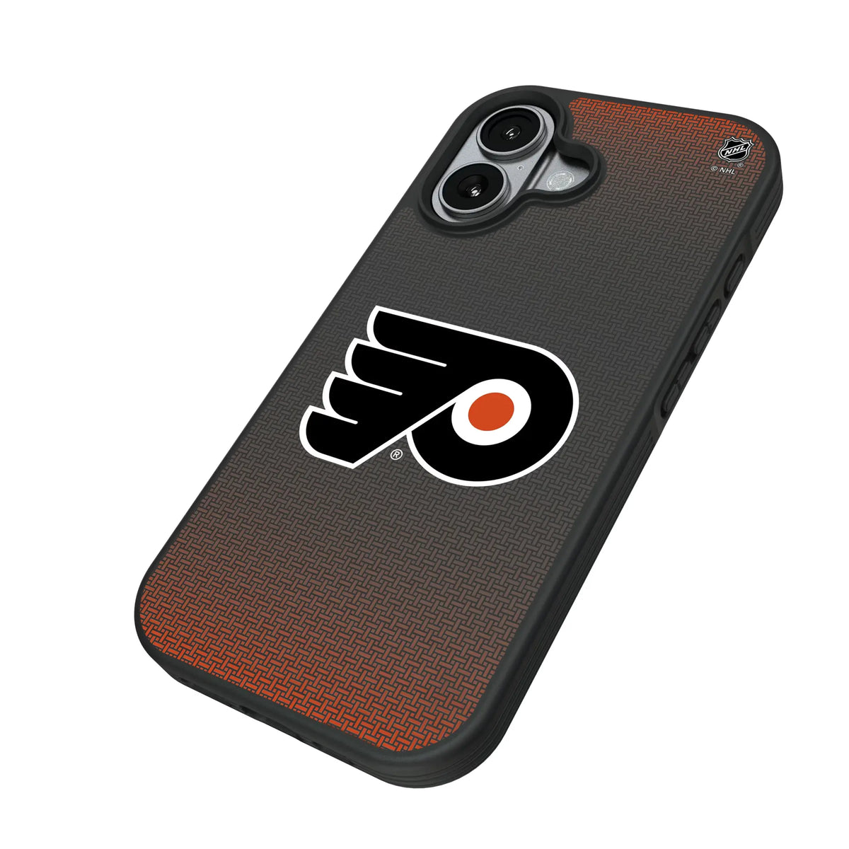 Philadelphia Flyers Linen iPhone Bump Phone Case for Apple iPhone - Isometric View#Device_iPhone 17