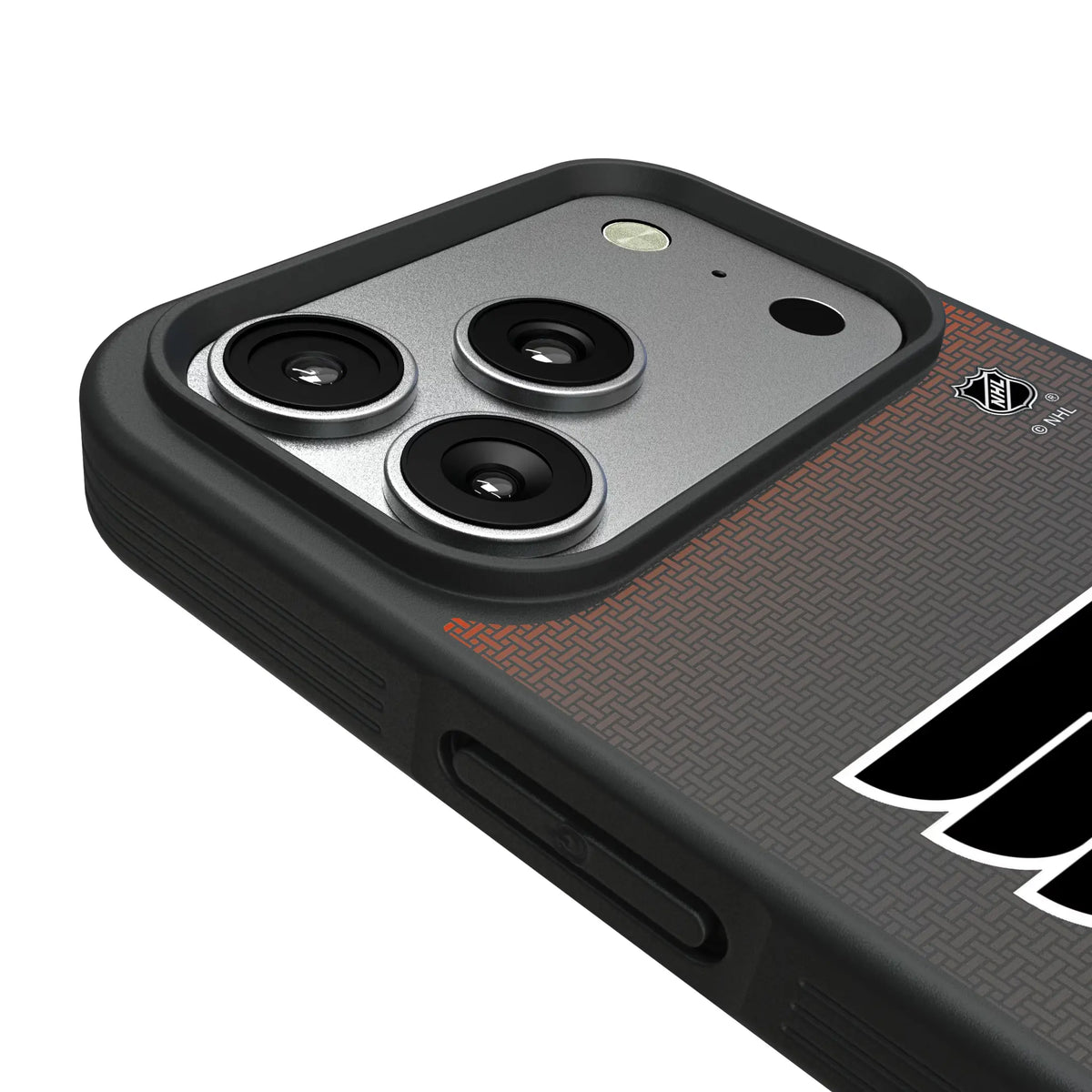 Philadelphia Flyers Linen iPhone Bump Phone Case for Apple iPhone - Detail#Device_iPhone 17 Pro