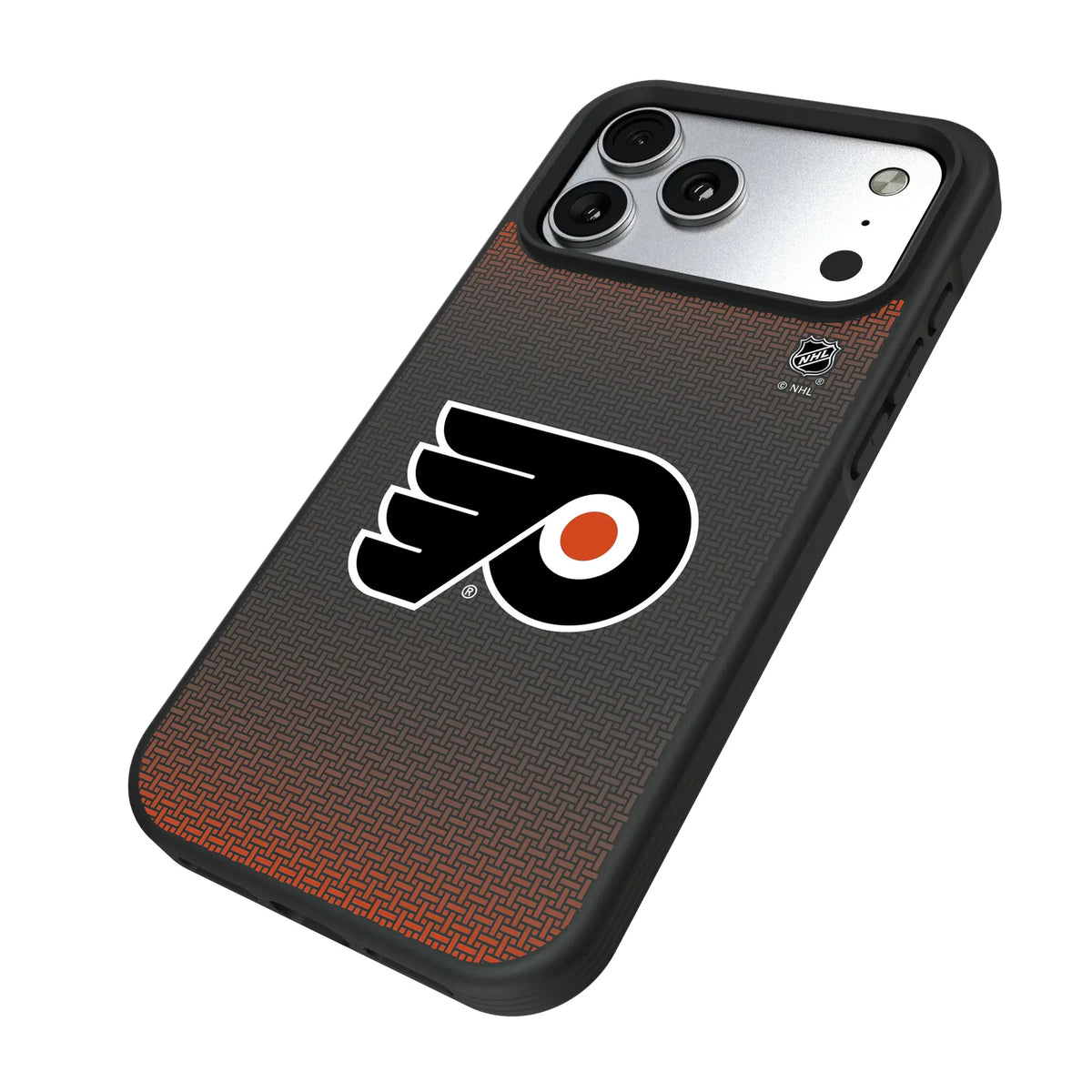 Philadelphia Flyers Linen iPhone Bump Phone Case for Apple iPhone - Isometric View#Device_iPhone 17 Pro Max