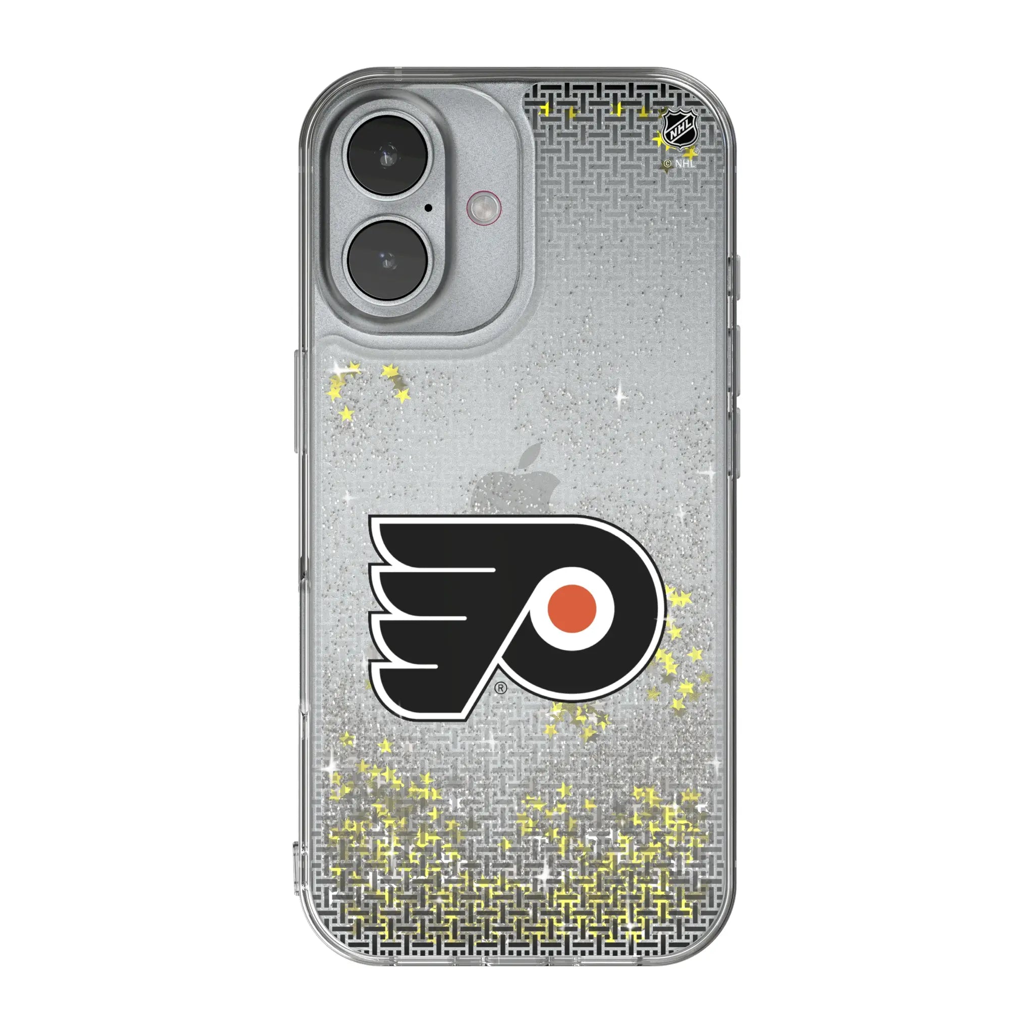Philadelphia Flyers Linen iPhone Glitter Phone Case for Apple iPhone