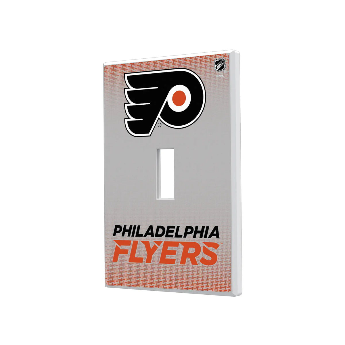 Philadelphia Flyers Linen Hidden-Screw Light Switch Plate#Style_Single Toggle