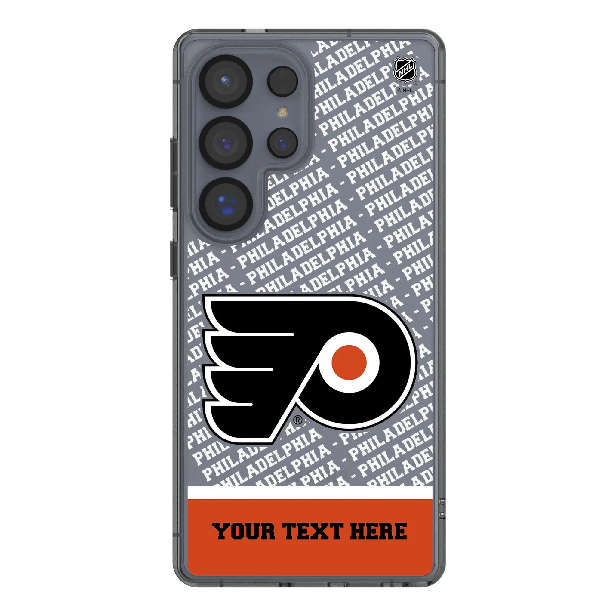 Philadelphia Flyers Personalized EndZone Plus Galaxy Clear Phone Case for Samsung Galaxy#Device_Galaxy S25 Ultra
