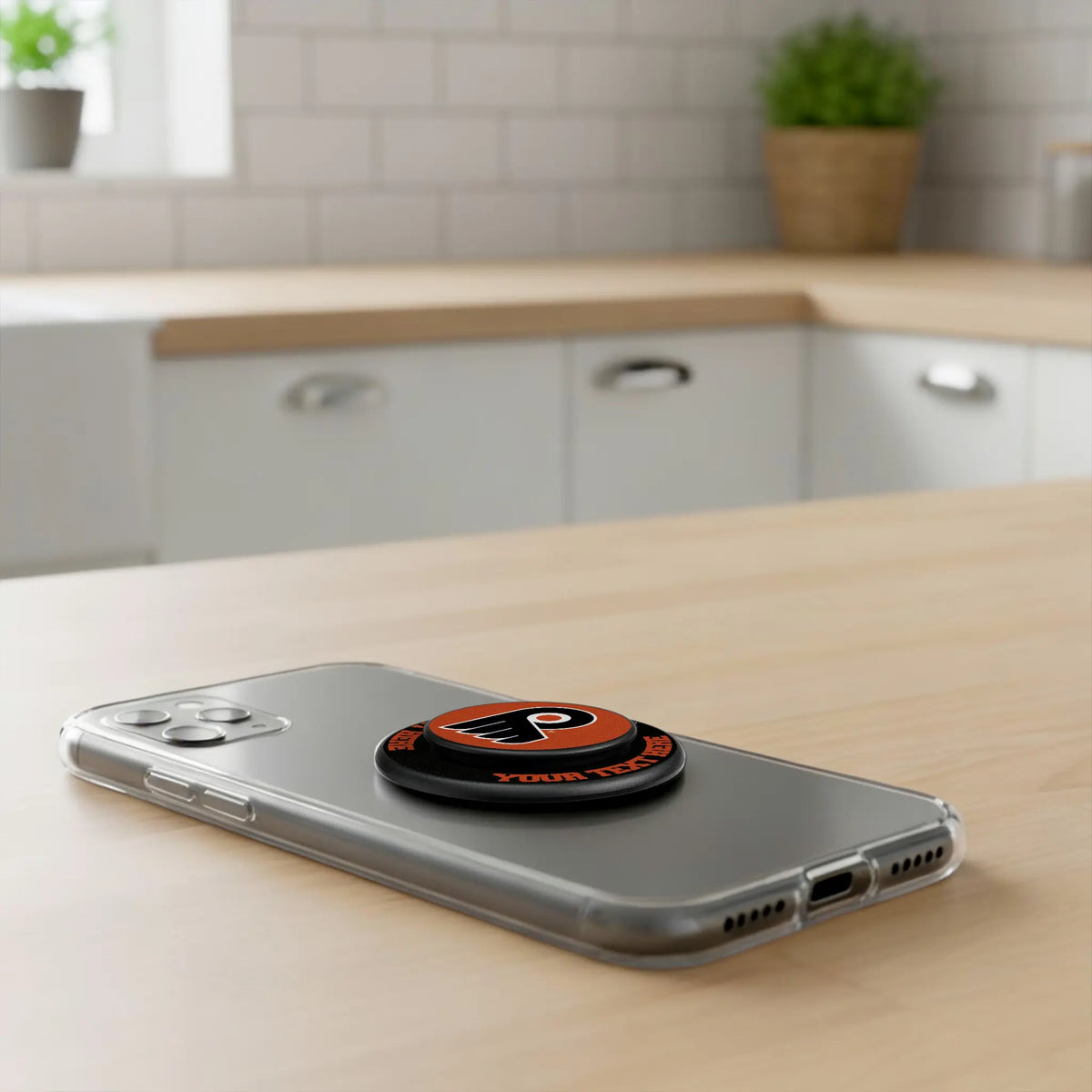 Philadelphia Flyers Personalized Endzone Solid Popsockets Round Magnetic - Lifestyle