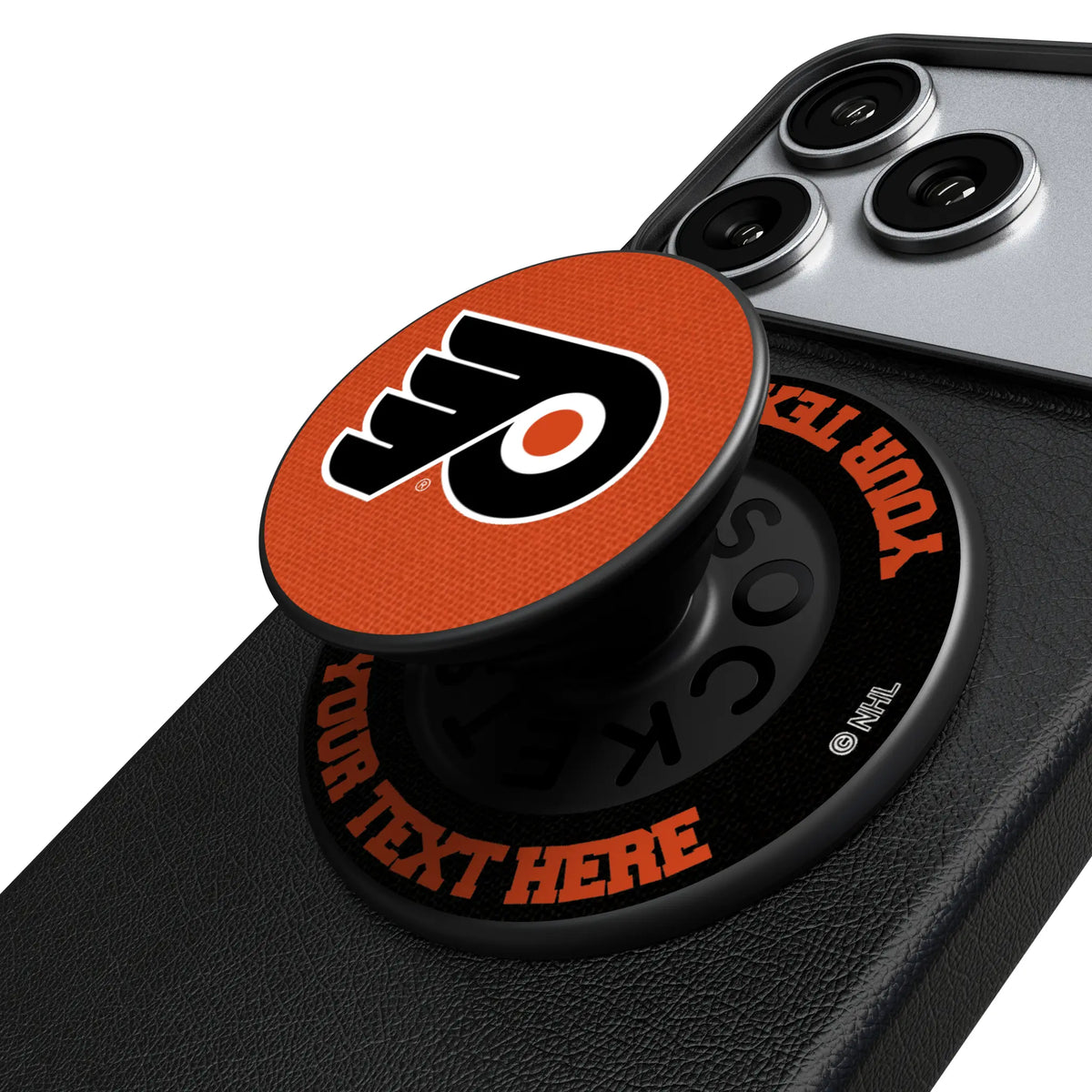Philadelphia Flyers Personalized Endzone Solid Popsockets Round Magnetic