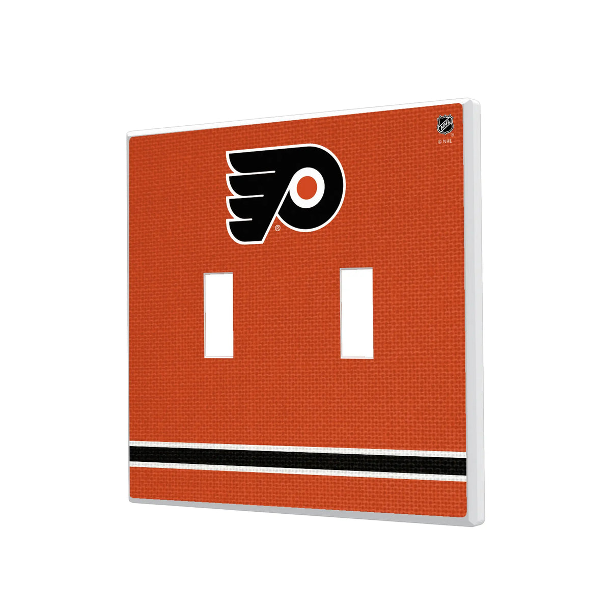 Philadelphia Flyers Stripe Hidden-Screw Light Switch Plate#Style_Double Toggle