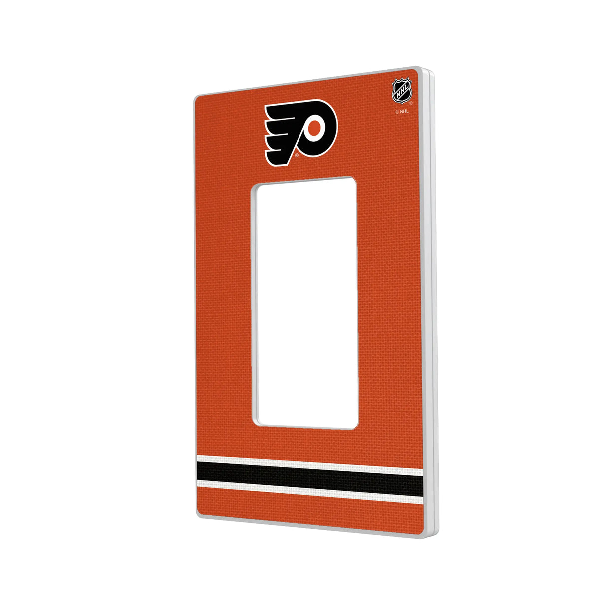 Philadelphia Flyers Stripe Hidden-Screw Light Switch Plate#Style_Single Rocker