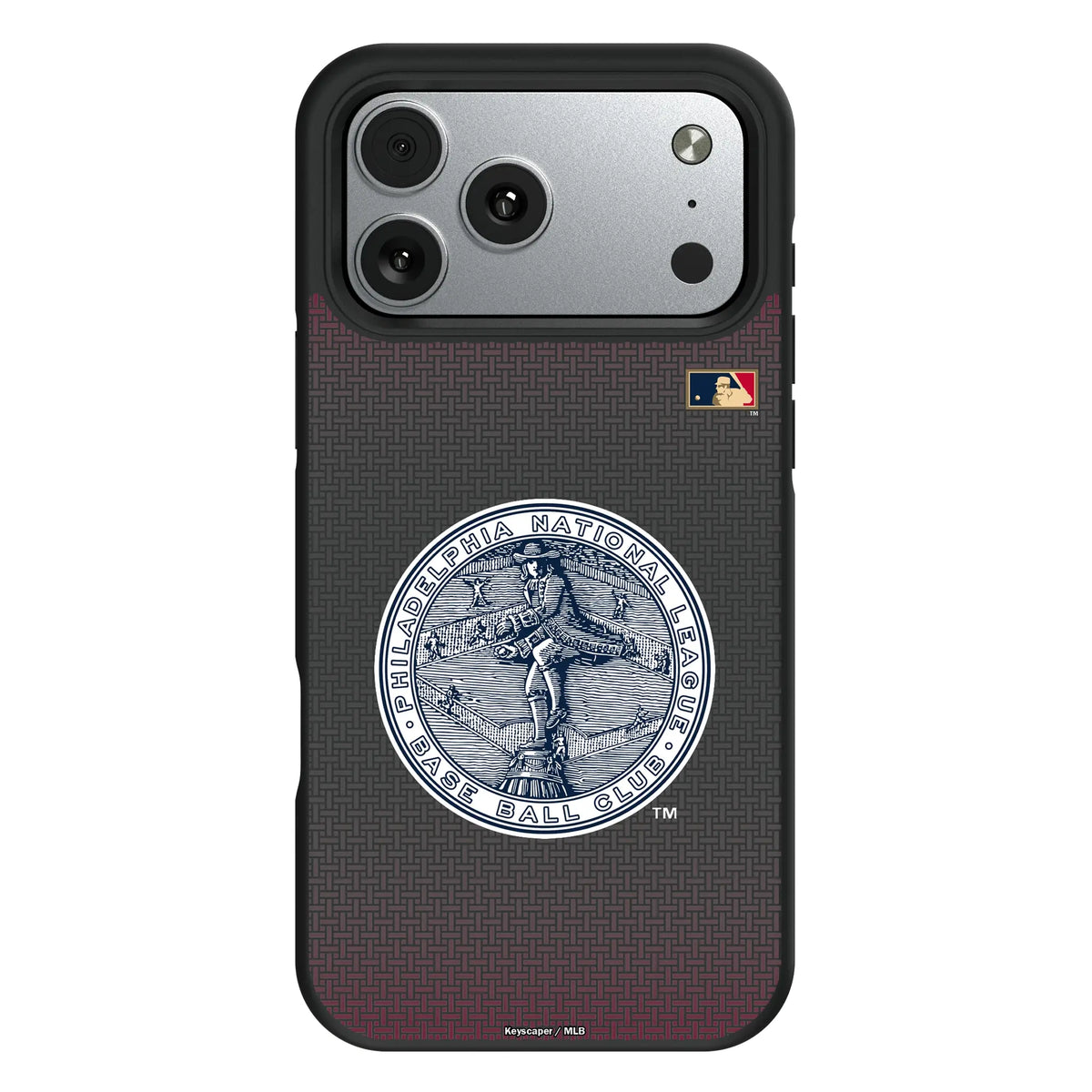 Philadelphia Phillies 1915-1943 - Cooperstown Collection Linen iPhone Bump Phone Case for Apple iPhone#Device_iPhone 17 Pro Max