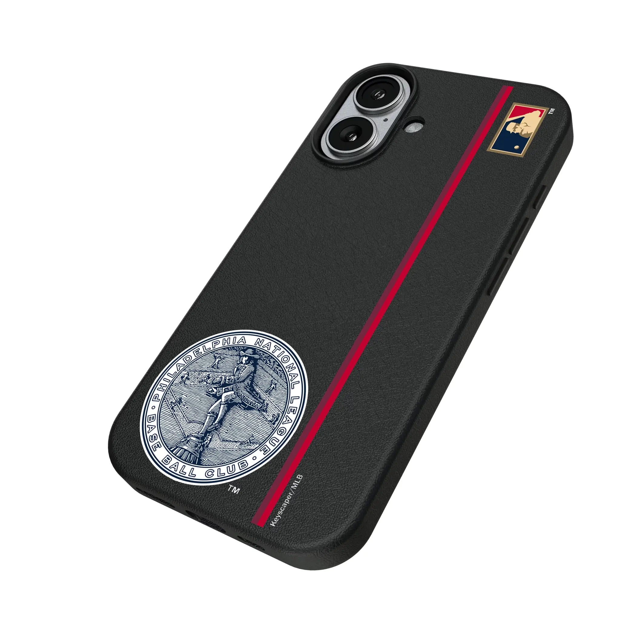 Philadelphia Phillies 1915-1943 - Cooperstown Collection Sidebar iPhone MagSafe Compatible Phone Case for Apple iPhone - Isometric View#Device_iPhone 17