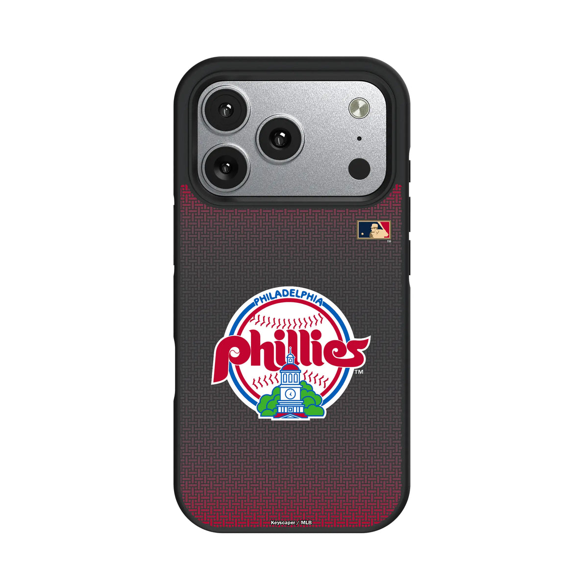 Philadelphia Phillies 1984-1991 - Cooperstown Collection Linen iPhone Bump Phone Case for Apple iPhone#Device_iPhone 17 Pro