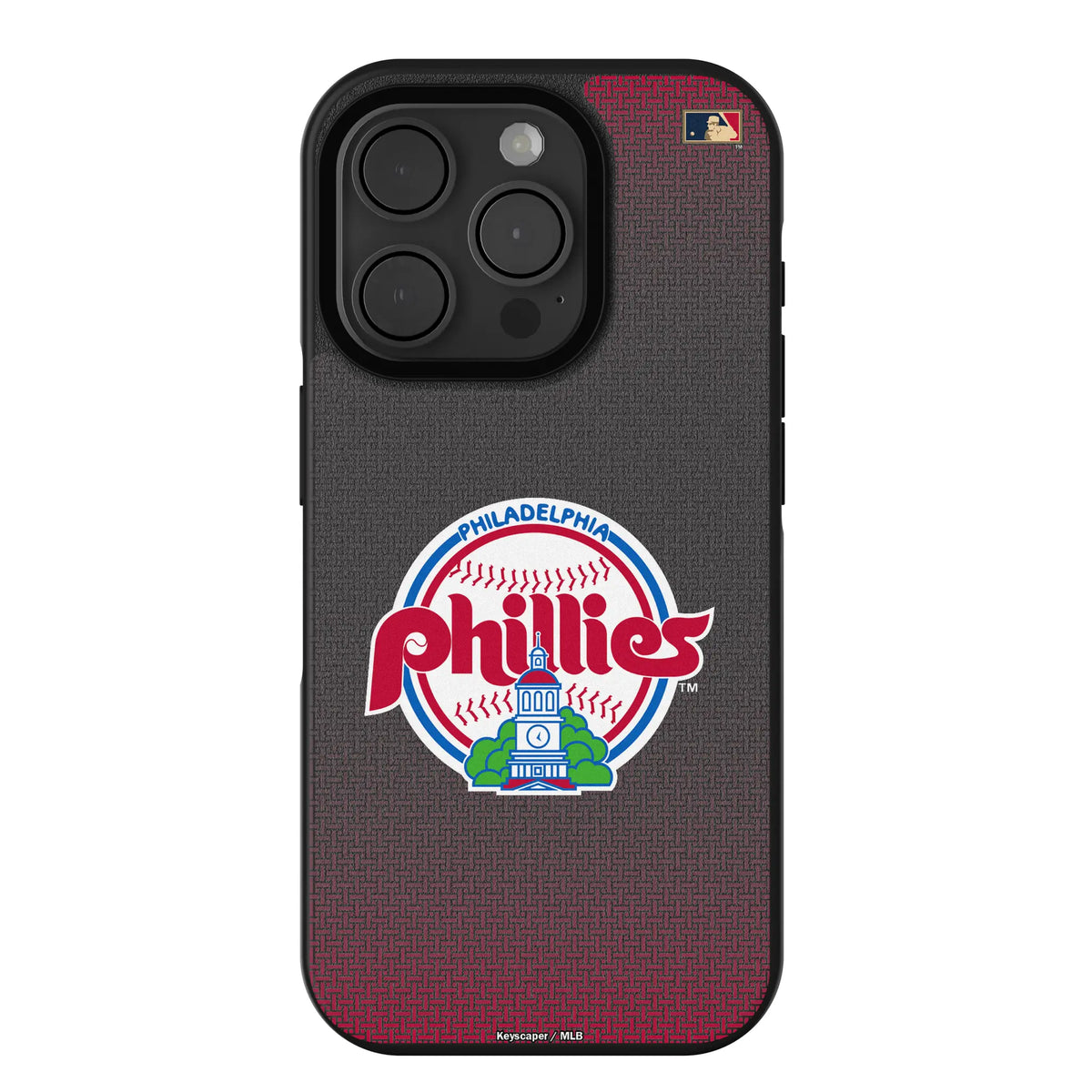 Philadelphia Phillies 1984-1991 - Cooperstown Collection Linen iPhone Bump Phone Case for Apple iPhone