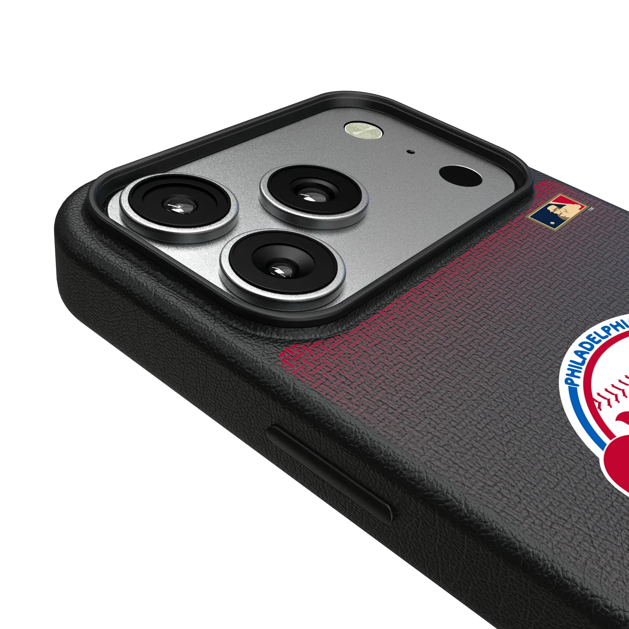 Philadelphia Phillies 1984-1991 - Cooperstown Collection Linen iPhone MagSafe Compatible Phone Case for Apple iPhone - Detail#Device_iPhone 17 Pro