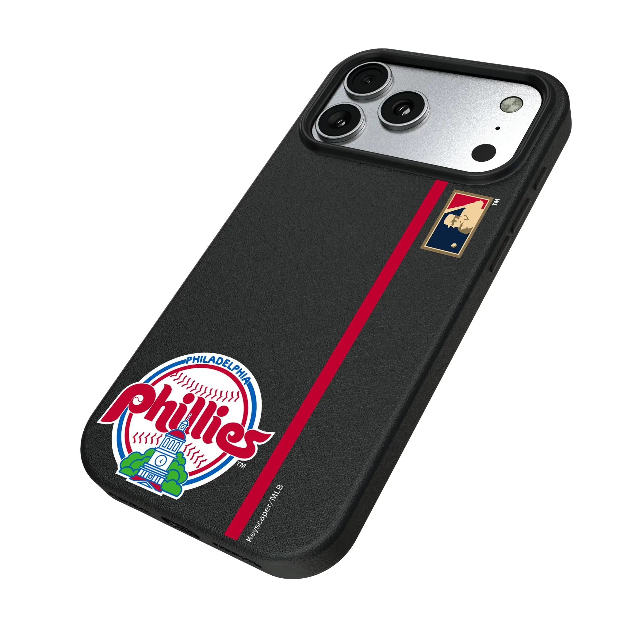 Philadelphia Phillies 1984-1991 - Cooperstown Collection Sidebar iPhone MagSafe Compatible Phone Case for Apple iPhone - Isometric View#Device_iPhone 17 Pro Max