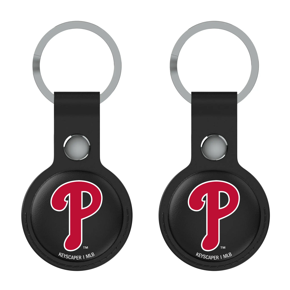 Philadelphia Phillies Insignia AirTag Black Airtag Holder 2-Pack