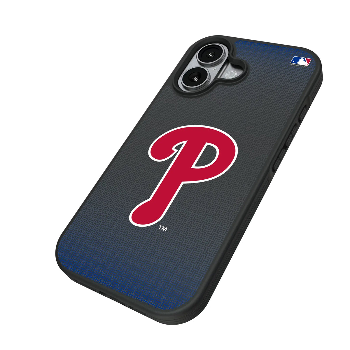 Philadelphia Phillies Linen iPhone Bump Phone Case for Apple iPhone - Isometric View#Device_iPhone 17