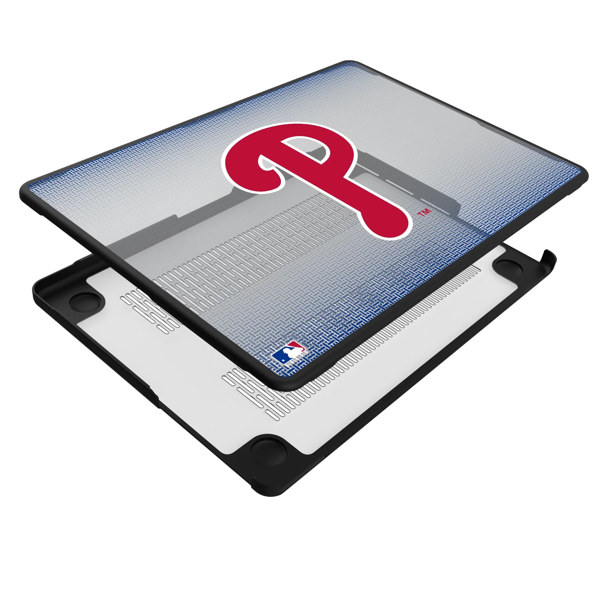 Philadelphia Phillies Linen MacBook Laptop Case for Apple MacBook - Isometric View
