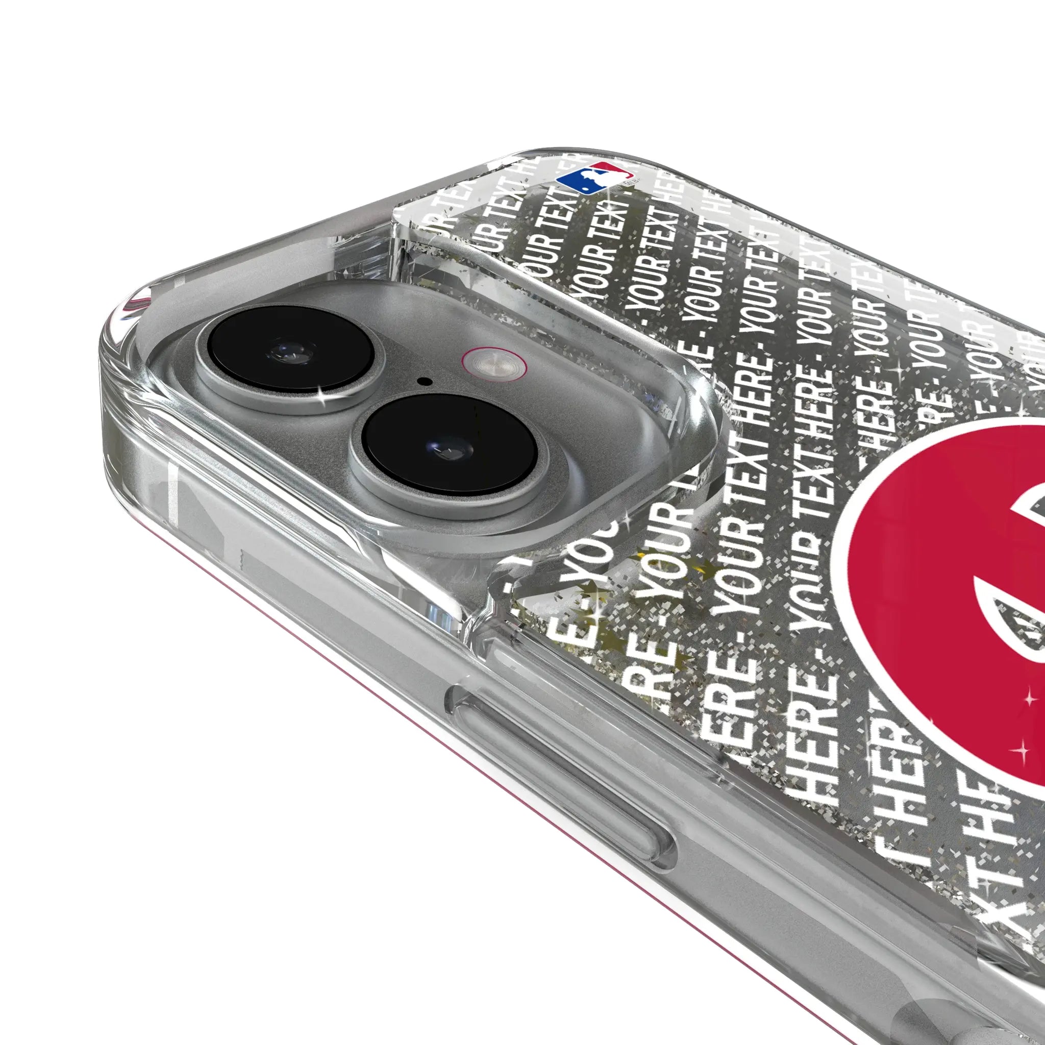 Philadelphia Phillies Personalized EndZone Plus iPhone Glitter Phone Case for Apple iPhone - Detail