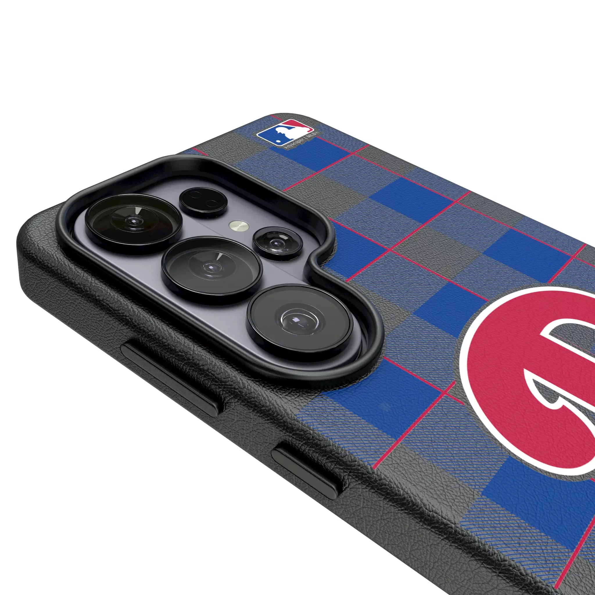 Philadelphia Phillies Plaid Galaxy MagSafe Compatible Phone Case for Samsung Galaxy - Detail#Device_Galaxy S26 Ultra