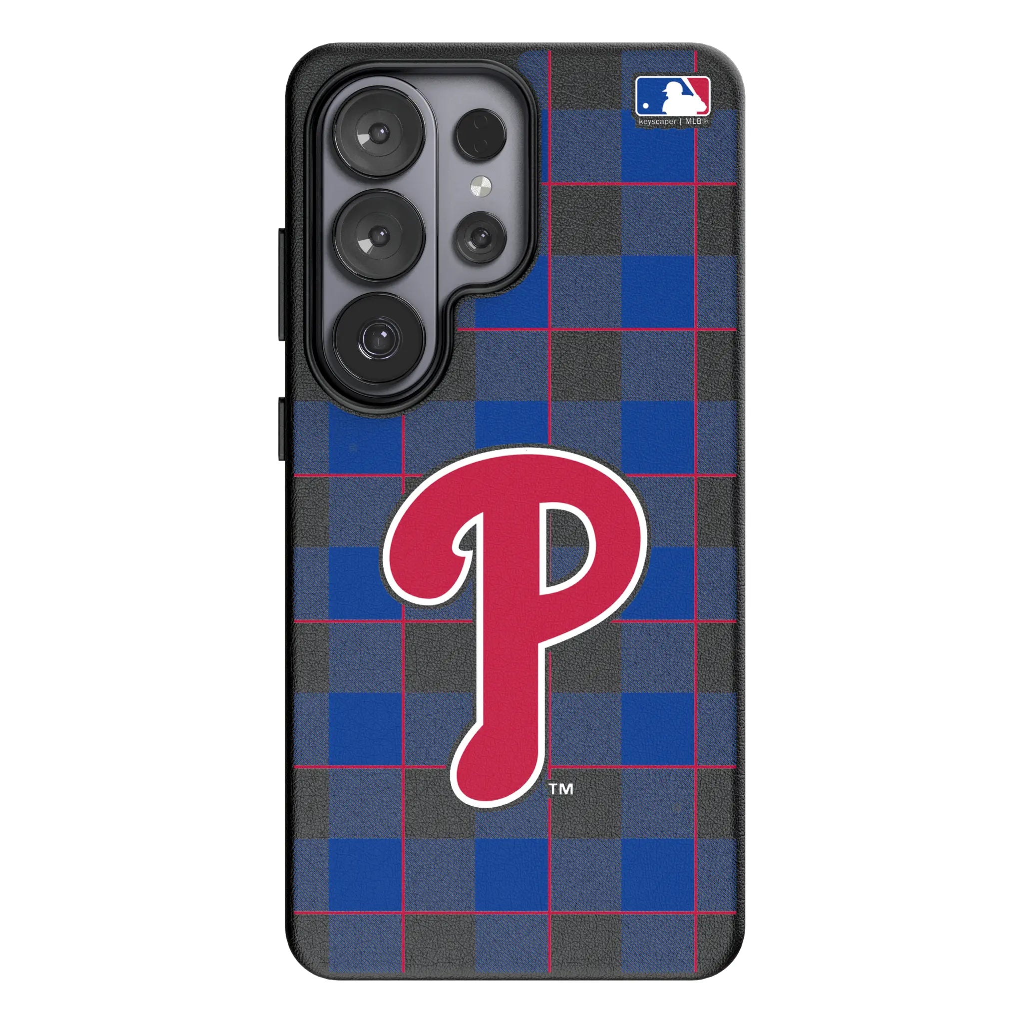 Philadelphia Phillies Plaid Galaxy MagSafe Compatible Phone Case for Samsung Galaxy#Device_Galaxy S26 Ultra