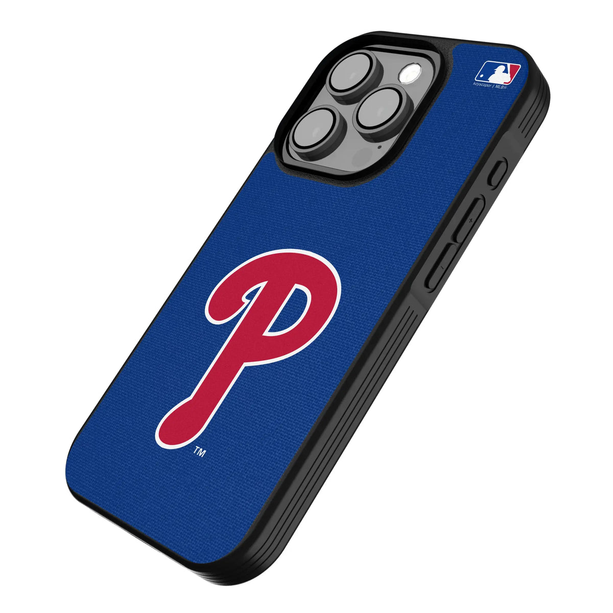Philadelphia Phillies Solid iPhone Bump Phone Case for Apple iPhone - Isometric View