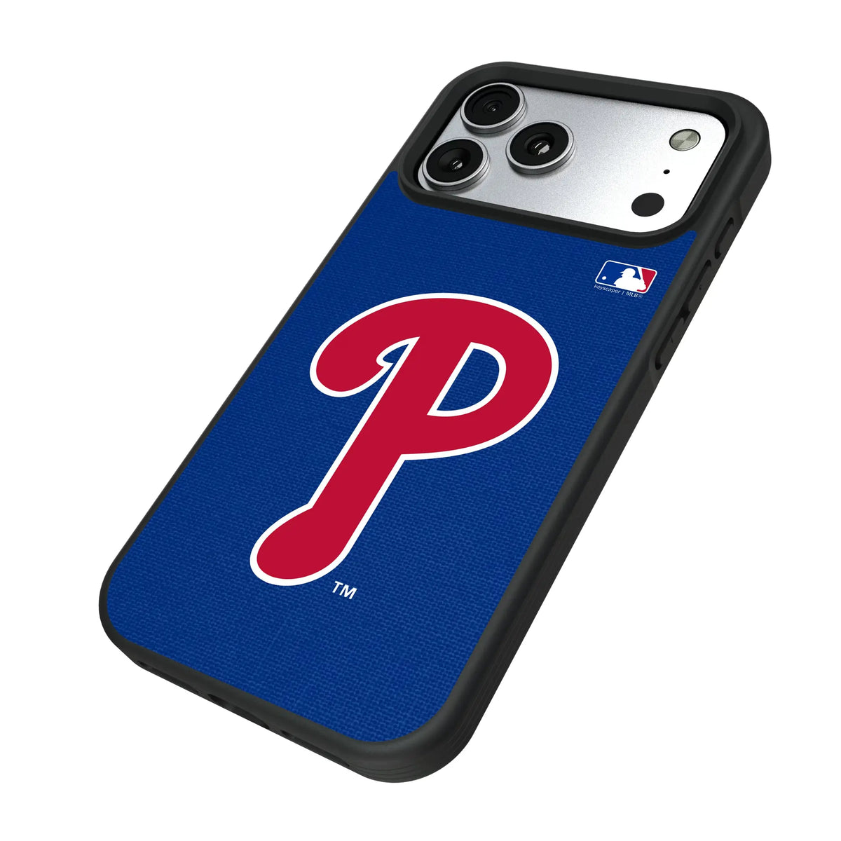 Philadelphia Phillies Solid iPhone Bump Phone Case for Apple iPhone - Isometric View#Device_iPhone 17 Pro Max