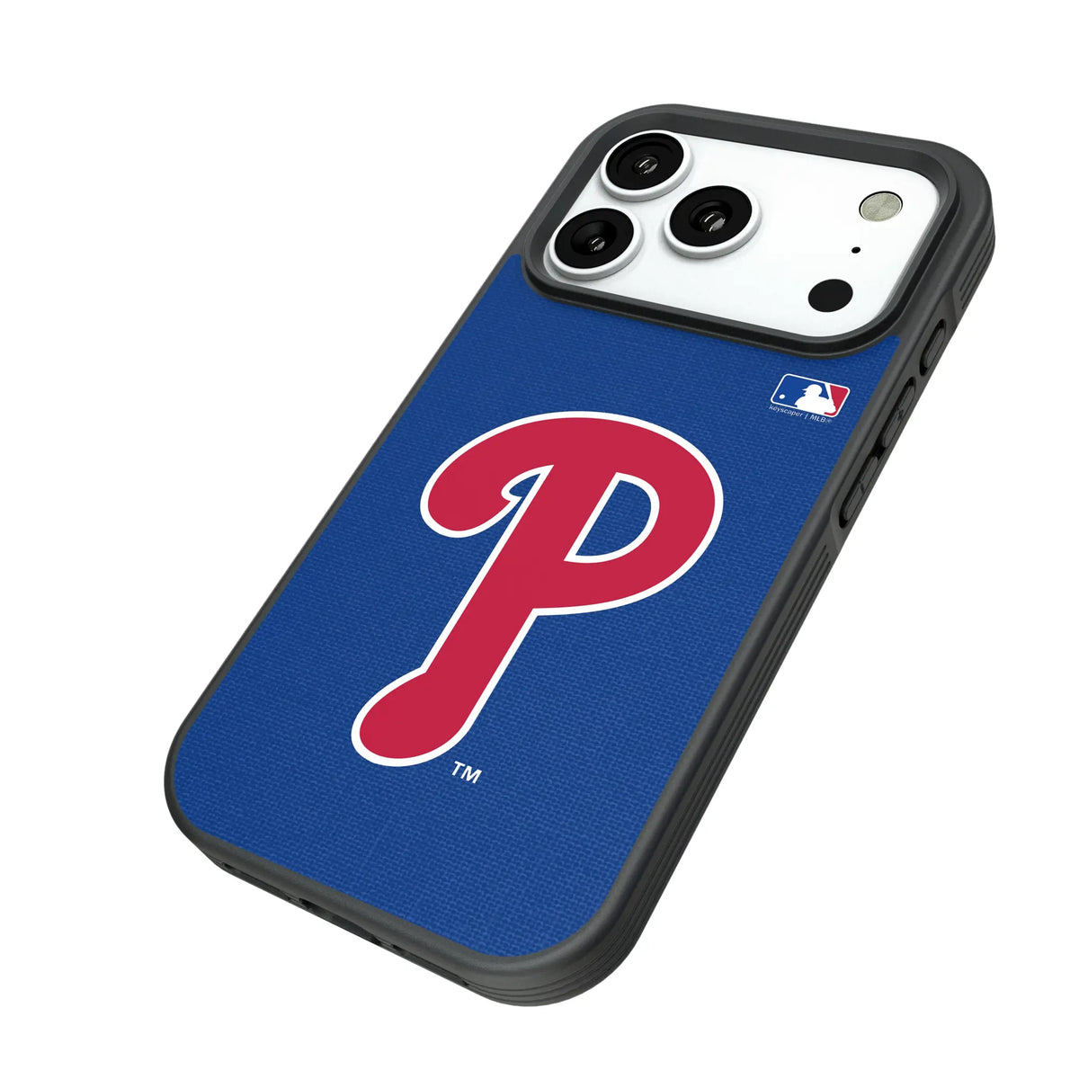 Philadelphia Phillies Solid iPhone Bump Phone Case for Apple iPhone - Isometric View#Device_iPhone 18 Pro