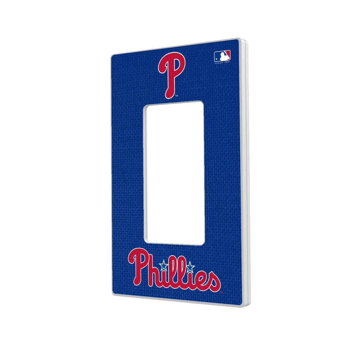 Philadelphia Phillies Solid Hidden-Screw Light Switch Plate#Style_Single Rocker