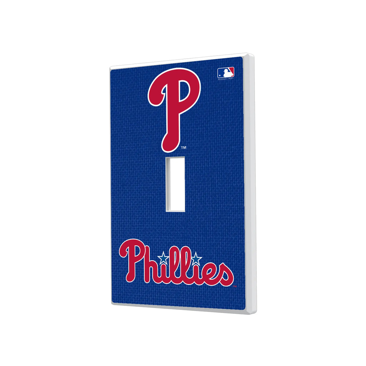 Philadelphia Phillies Solid Hidden-Screw Light Switch Plate#Style_Single Toggle