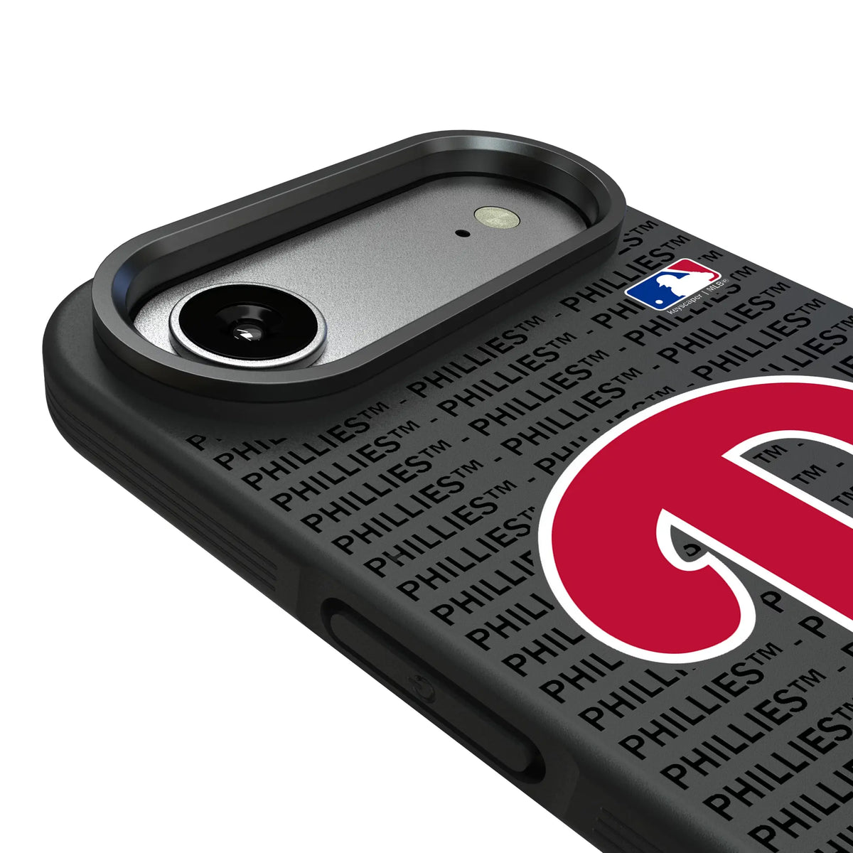Philadelphia Phillies Text Backdrop iPhone Bump Phone Case for Apple iPhone - Detail#Device_iPhone Air