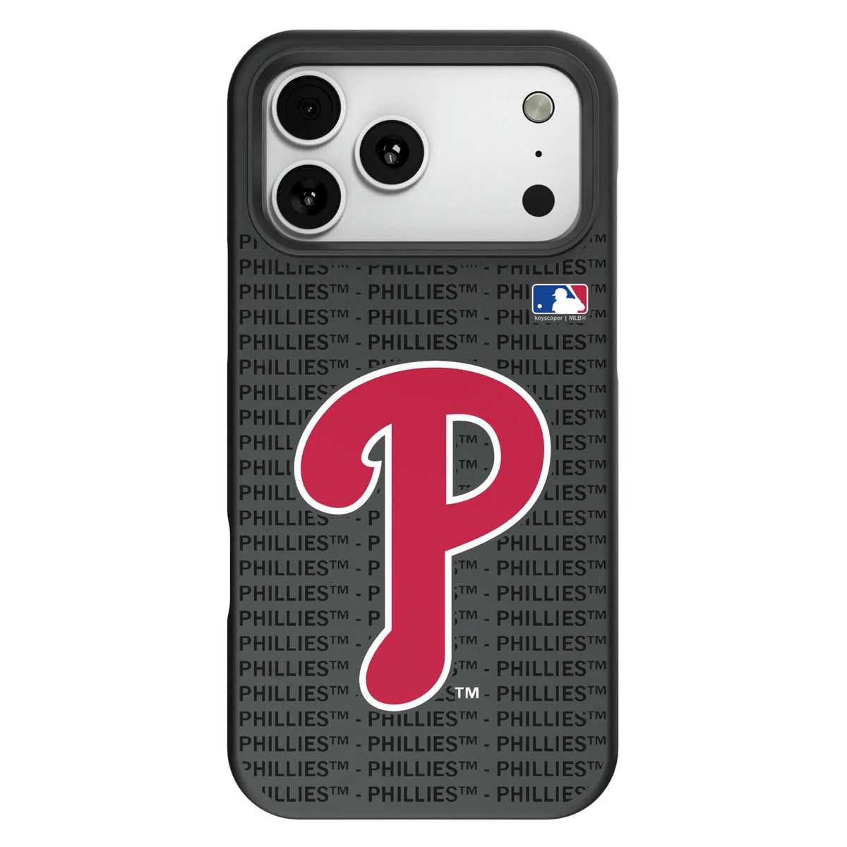 Philadelphia Phillies Text Backdrop Bump Phone Case for Apple iPhone
