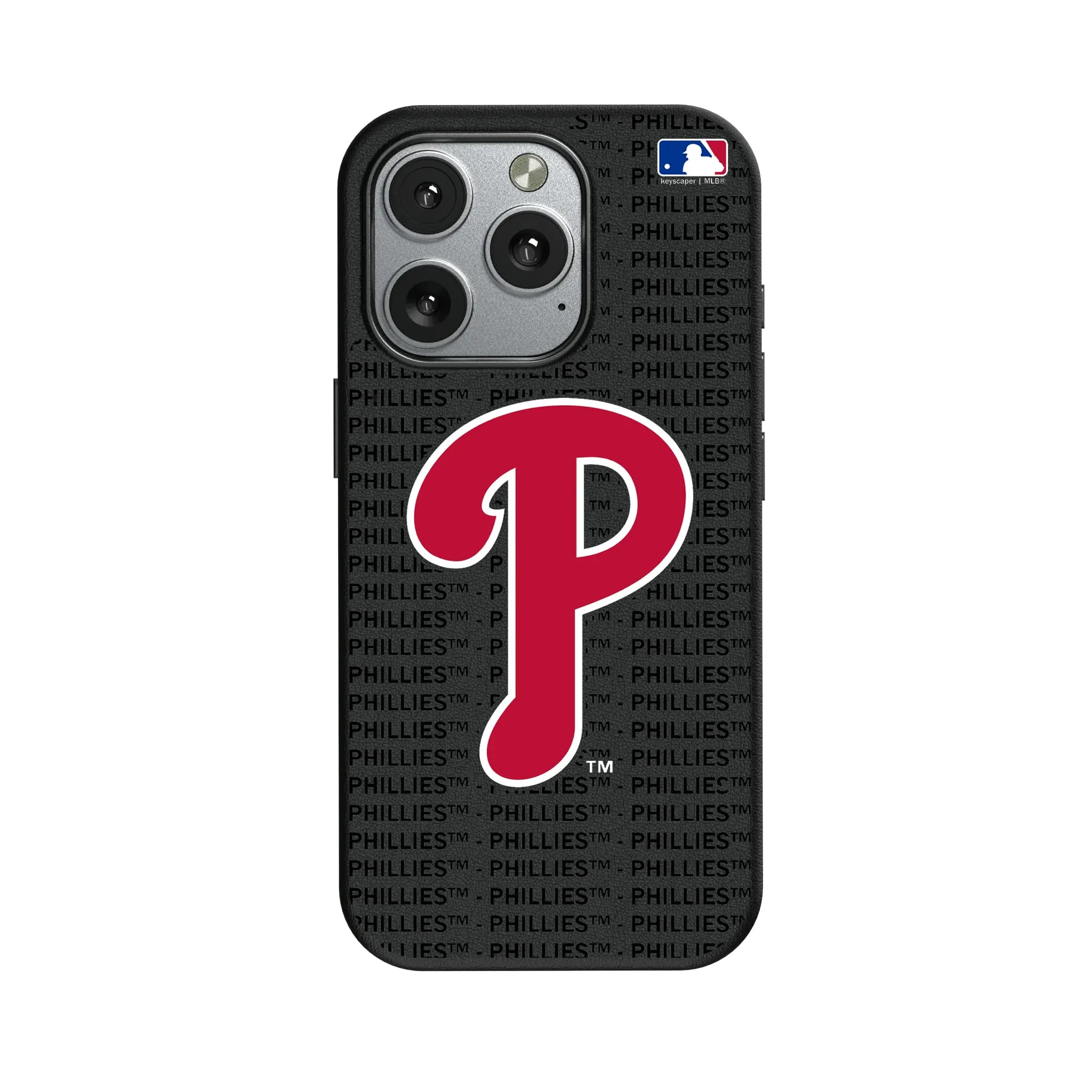 Philadelphia Phillies Text Backdrop iPhone MagSafe Compatible Phone Case for Apple iPhone