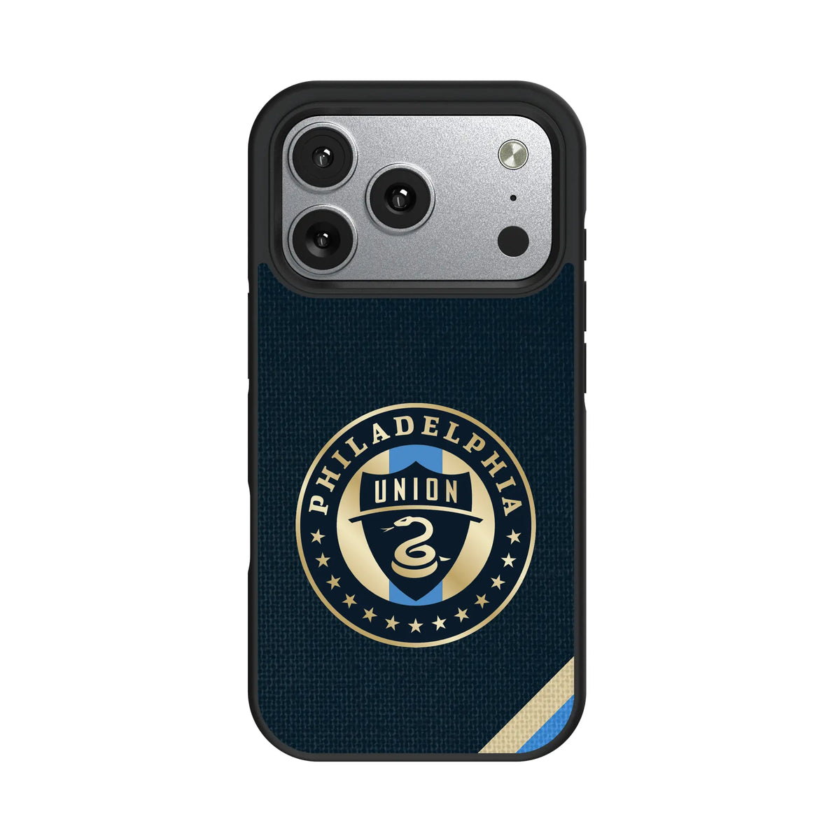 Philadelphia Union Diagonal Stripe iPhone Bump Phone Case for Apple iPhone#Device_iPhone 17 Pro