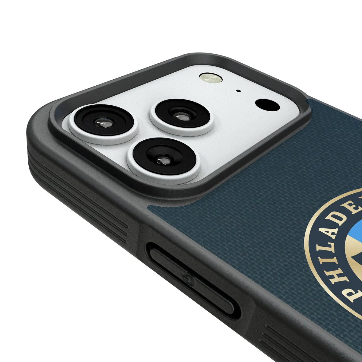 Philadelphia Union Diagonal Stripe iPhone Bump Phone Case for Apple iPhone - Detail#Device_iPhone 18 Pro