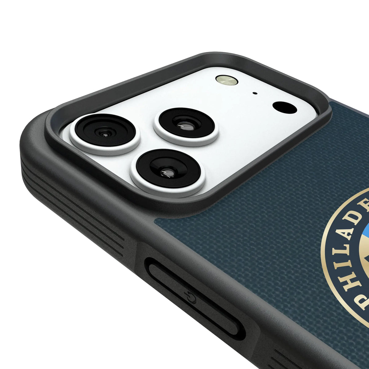 Philadelphia Union Diagonal Stripe iPhone Bump Phone Case for Apple iPhone - Detail#Device_iPhone 18 Pro Max