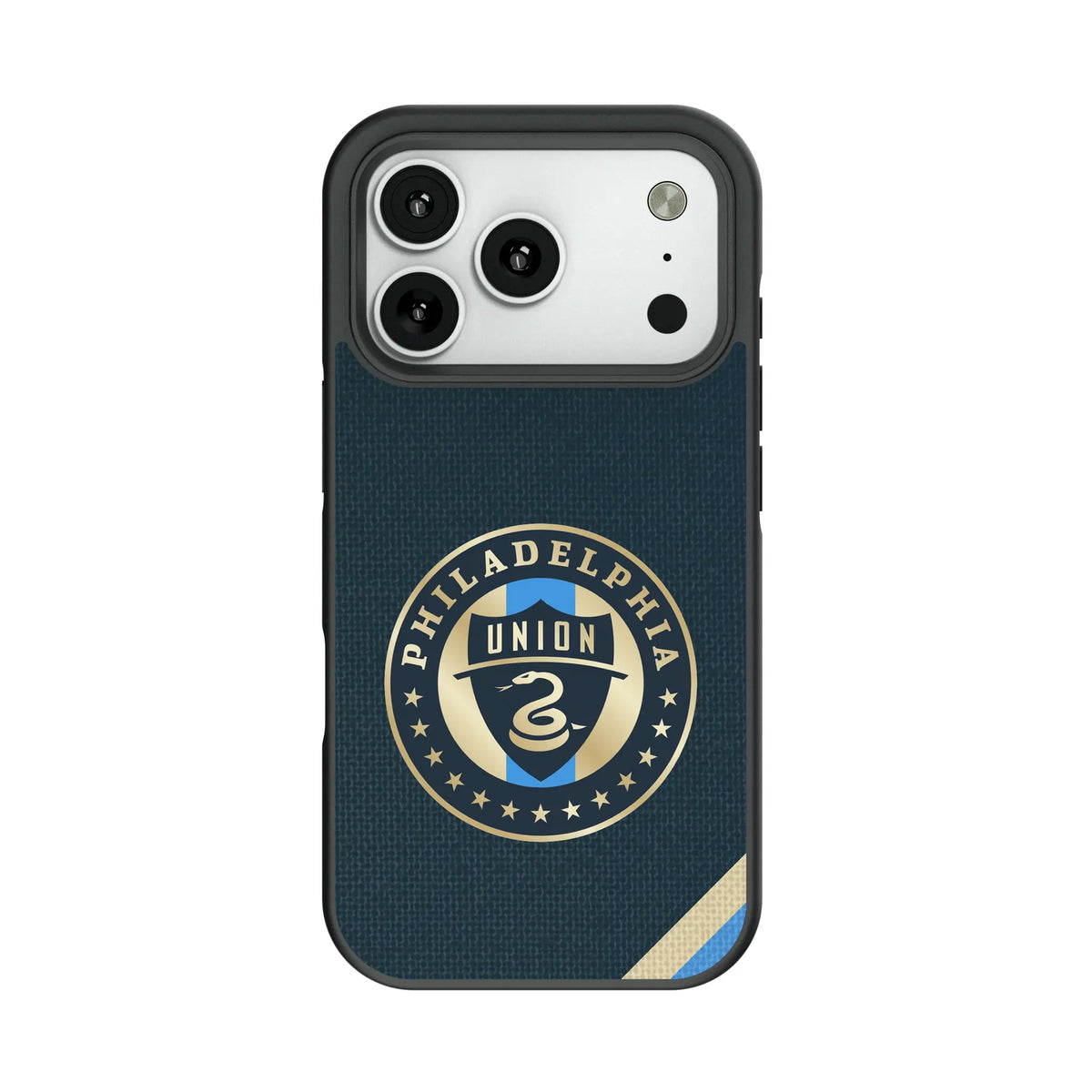 Philadelphia Union Diagonal Stripe Bump Phone Case for Apple iPhone